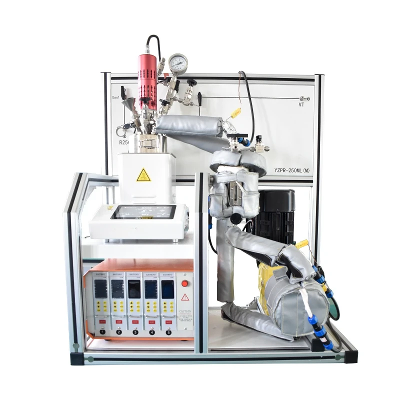 

Fixed bed catalyst evaluation device fluidized bed reactor