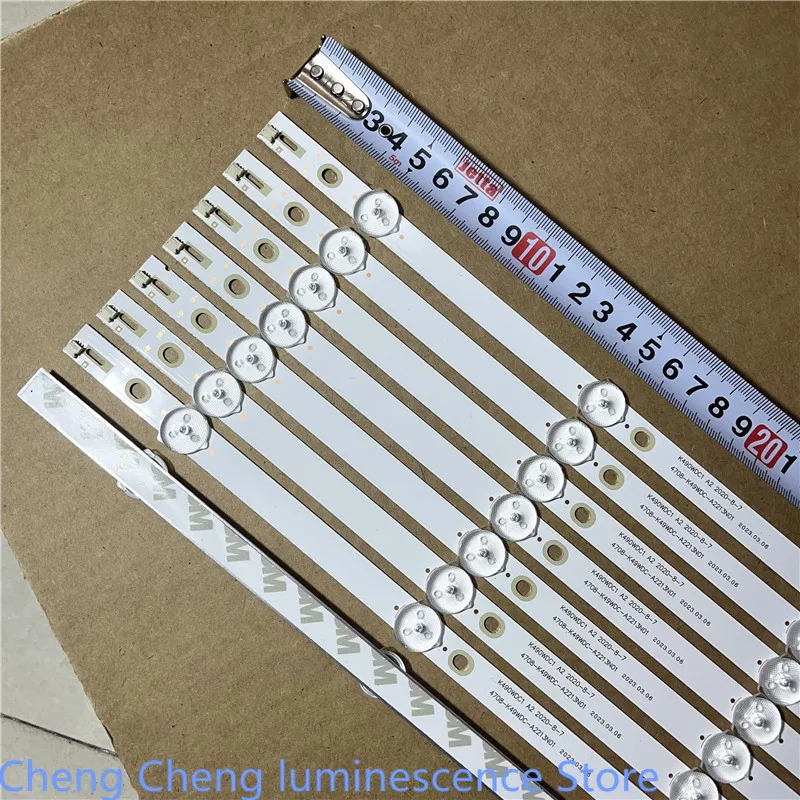 FOR  49BDL3056Q K490WDC1 A2 4708-K49WDC-A2213N01 475mm  5LED 100%NEW  LED backlight strip image 3