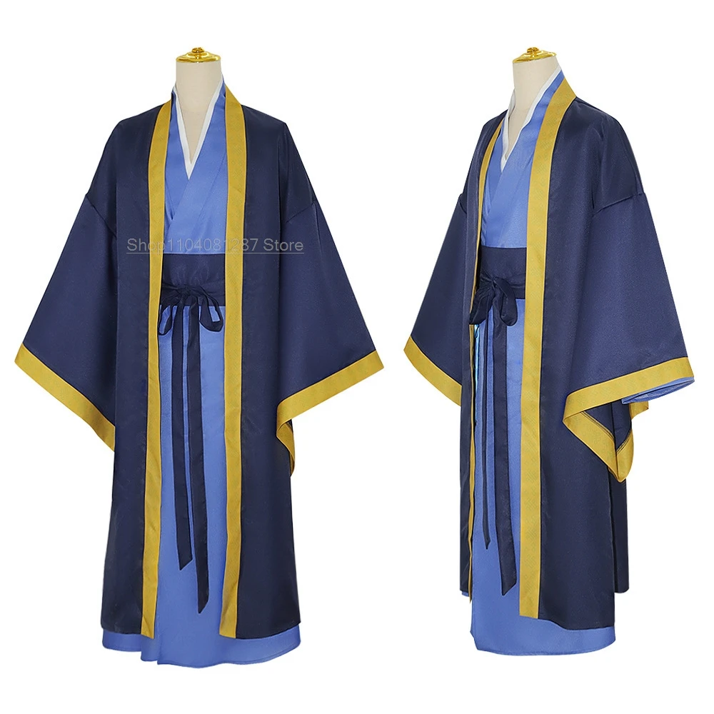 Anime o apothecário diários jinshi cosplay traje peruca azul robe uniforme headwear kusuriya sem hitorigoto halloween feminino masculino