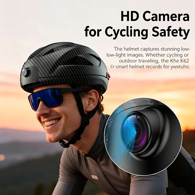 หมวกกันน็อคจักรยานอัจฉริยะบลูท - Bike Tail Light With Camera 1080P บทวิจารณ์และราคา