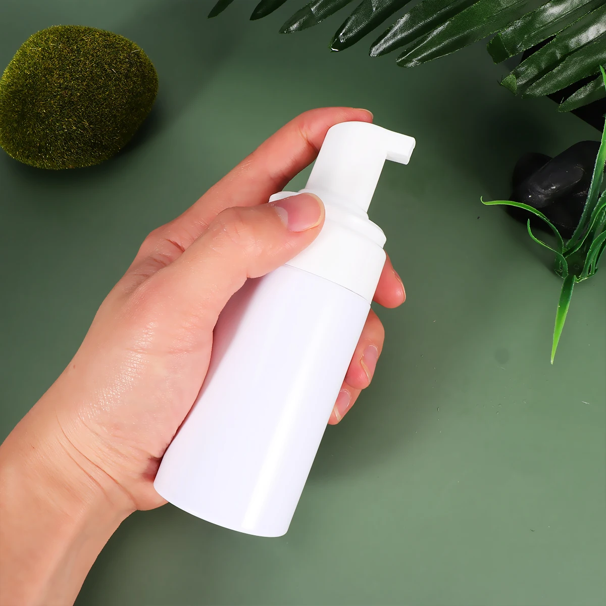 4pcs Foam Bottle 100Ml Press Pump Dispenser Liquid Soap Sub Bottle Refillable Plastic Storage For Bathroom Kitchen