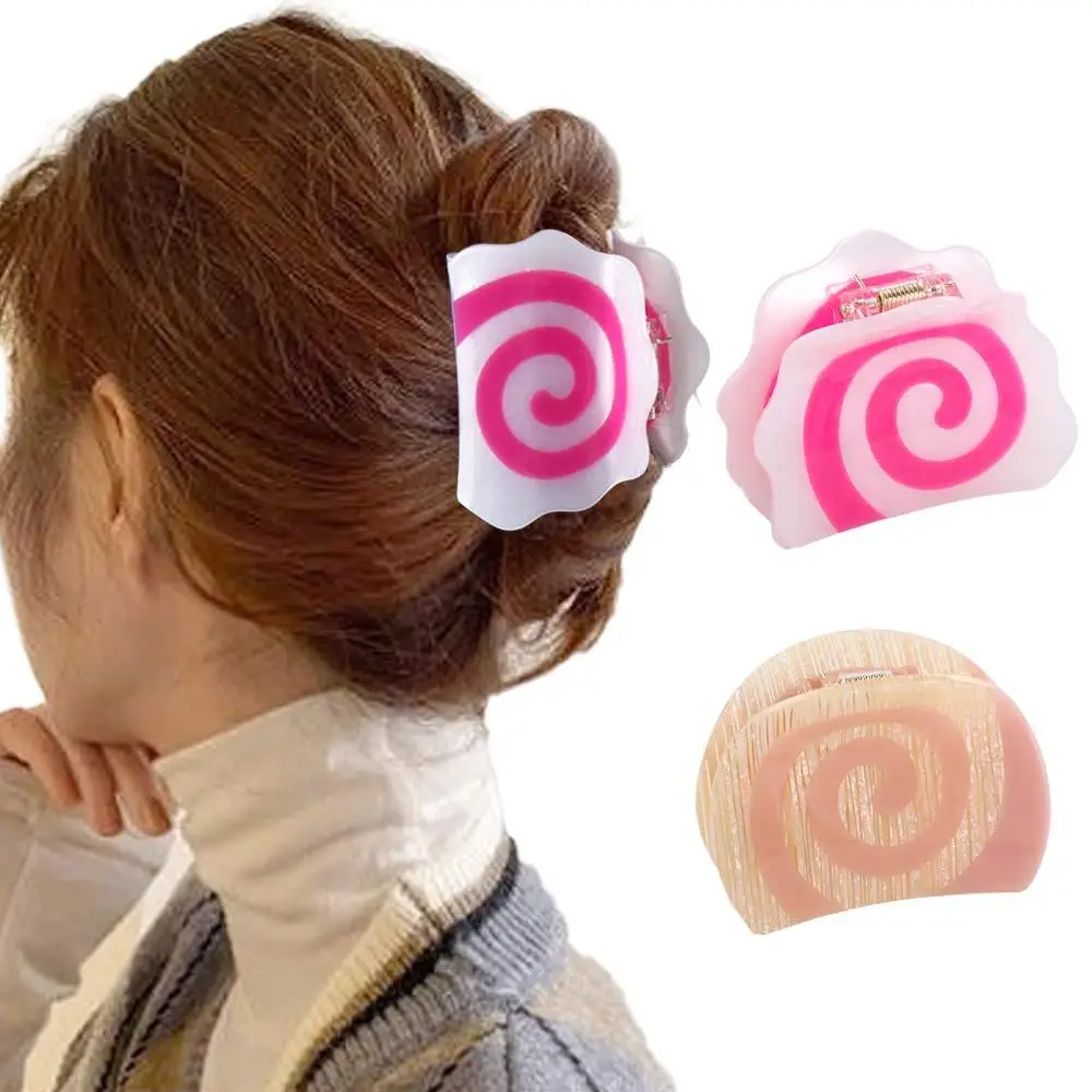 Zoete Dagelijkse Meisjes Spiraal Haar Klauw Vrouwen Haaraccessoires Koreaanse Stijl Haar Clip Kamaboko Haarspeldjes Azijnzuur Haar Klauw