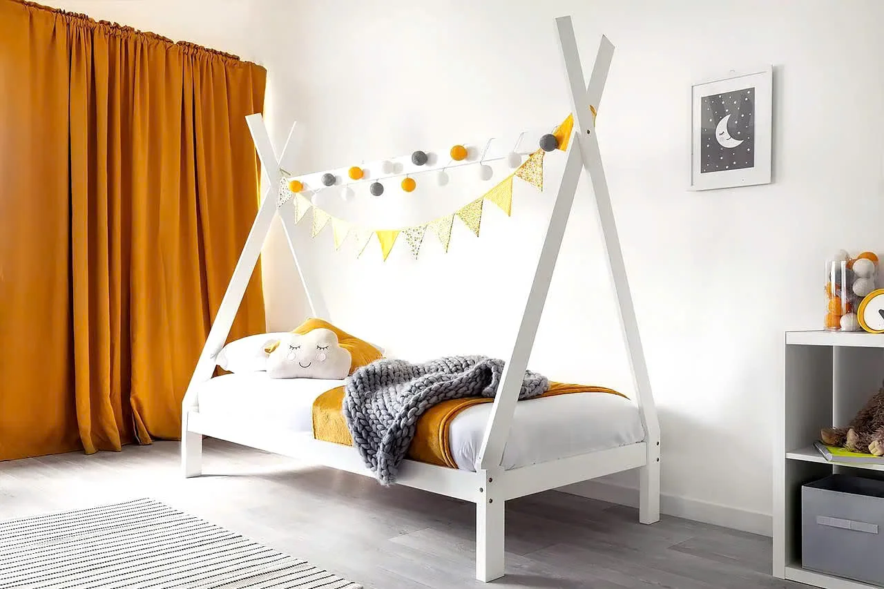 Wholesale Modern Wooden Kid Bedroom Furniture House Shaped Children Bed Sturdy Wood Toddler Frame Made in Vietnam School