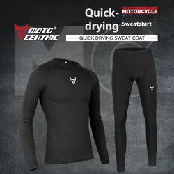 MOTOCENTRIC Hot Sales Motorcycle Underwear Quick-Drying Set Motorcycle Sweat Clothes Base Layers Tight Long Johns Tops Pants Set