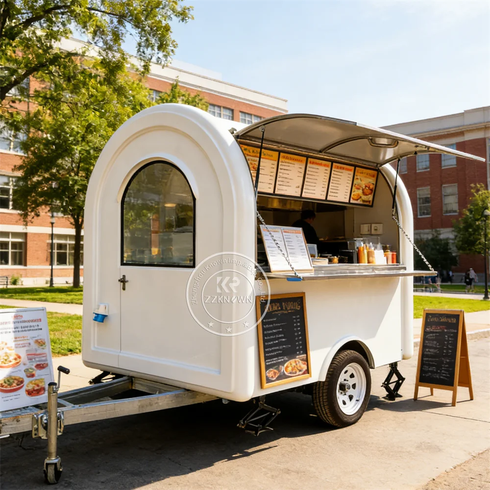 Mobile Crepe Burger Van Street Fried Chicken Ice Cream Vendor Food Truck Trailer Fully Equipped Mobile Kitchen
