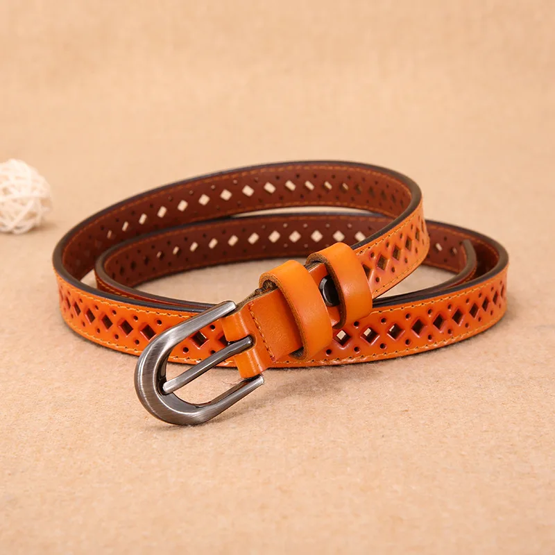Nieuwe Vrouwen Riem Mode Riem Vrouwen Hollow Lederen Riem Naald Gesp Designer Riemen Vrouwen Hoge Kwaliteit