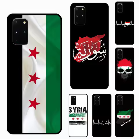 Syrian Syria Flag Case For Samsung Galaxy Note 20 Ultra S20 FE S8 S9 S10 Note 10 Plus S22 S21 Ultra Cover