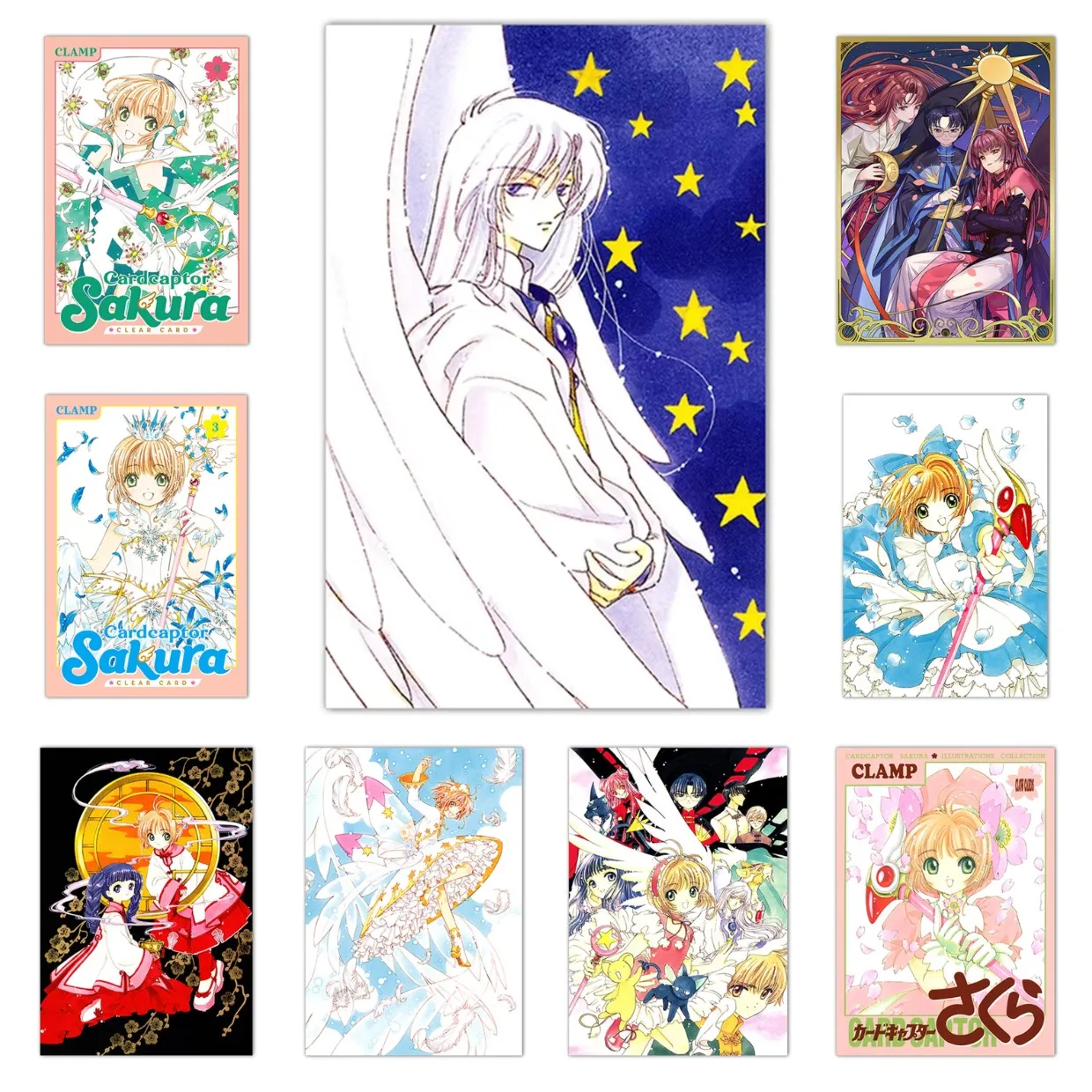 DIY Diamantmalerei Cardcaptor Sakura Anime Diamant-Mosaik Handgemachte Kunst Exquisites Kreatives Geschenk Heimdekoration