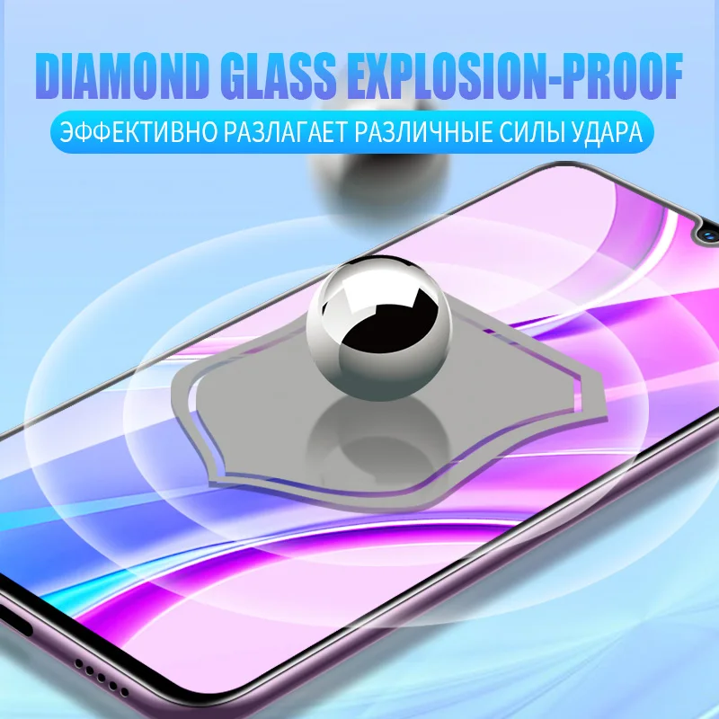 2Pcs Tempered Glass For Xiaomi Redmi Note 8 9 Pro Max Screen Protector For Redmi 8A 8T 9A 9T 9C NFC A1 A2 plus Transparent Film