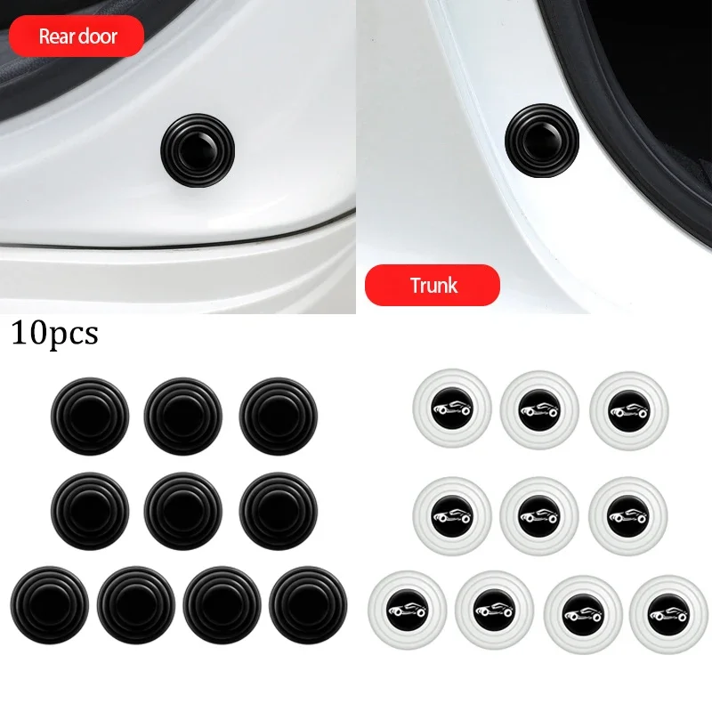 Universal Car Door Bumper Protector Stickers Shock Absorbing Mute Noise Gaskets for Cars Trucks SUV - Vehicle Bumper Protection