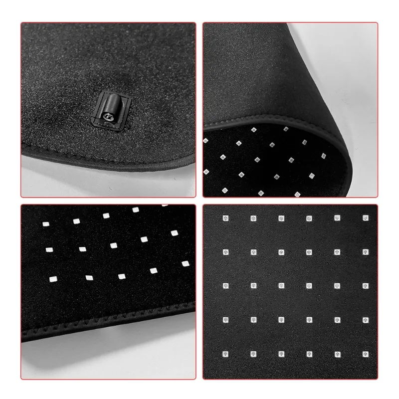 US Local Inventory 240pcs LEDs Infrared Light Pad 660nm 850nm Red Light Therapy Waist Belt For Body Contouring Muscle Soothing