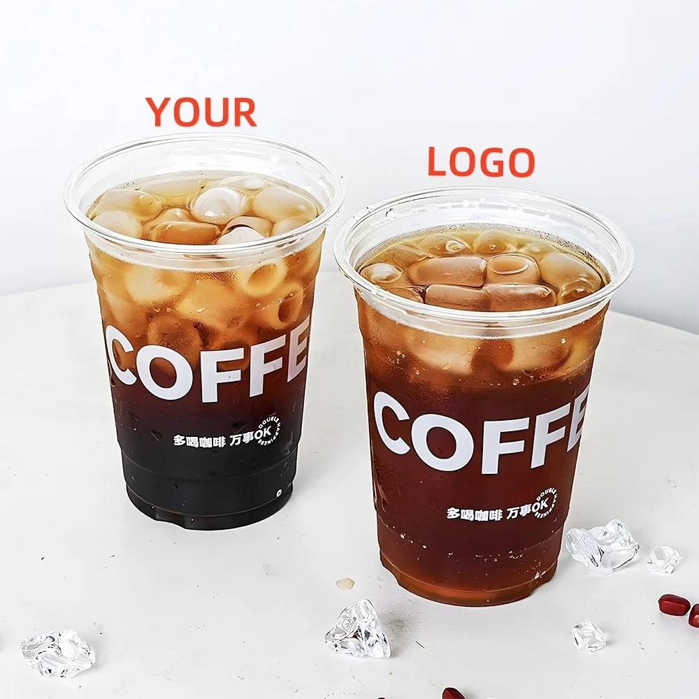 Disposable Hot and Cold Drinks Cup, Exclusive Printing Style, Party Holiday Punch Card Shop Cups, Milk Coffee, Customized