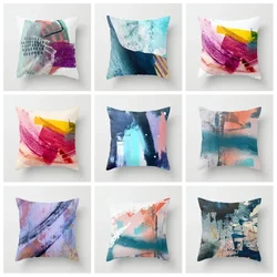 Graffiti painting home decor pillowcase polyester sofa car throw pillowcase square cushion cover 40 45 50 60cm