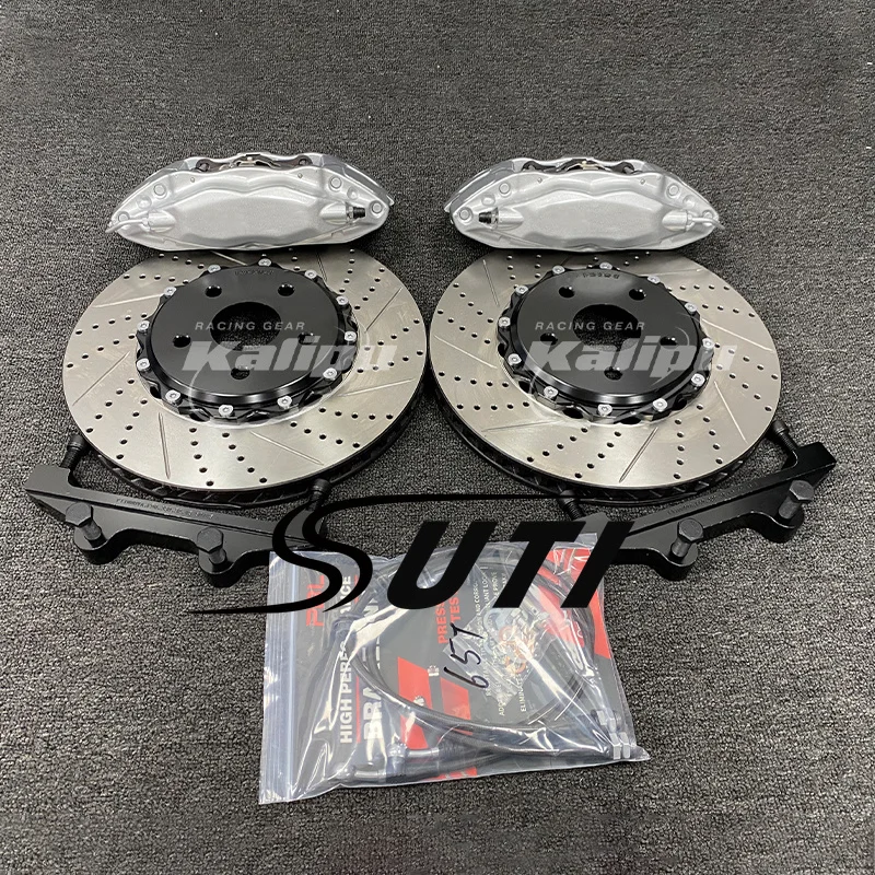 Replace Racing Brake Kit F50 Brake Calipers Big 4 Pots 355 380mm Rotors Yaris Hiace Hilux RAV4 Prado Camry Sienna