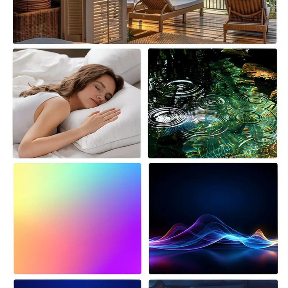 Sunrise Alarm Clock Wake Up Light Bluetooth Speaker Built In White Noise Sleep Machine Bedroom Bedside Lamp Atmosphere