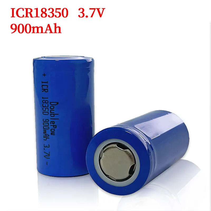 DoublePow 18350 Battery Charging ICR18350 900mAh 3.7V Lithium Batteries for Flashlight Psp Machine Blood Pressure Monitor