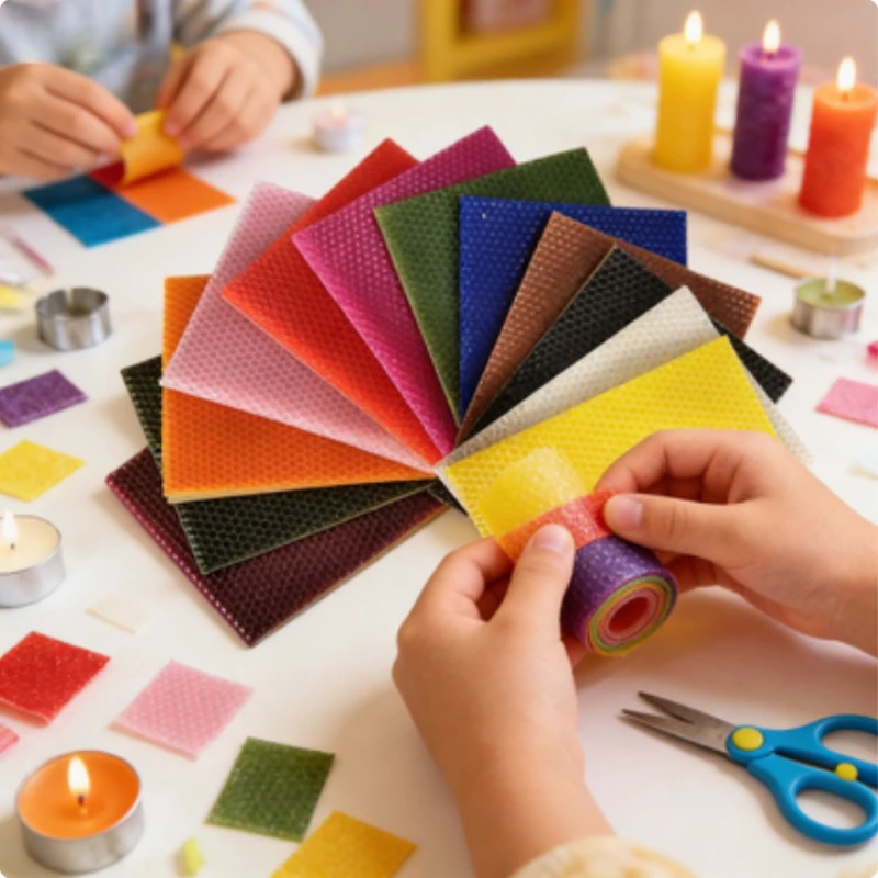 

Набор из 12 листов сотового воска 15x20 см из натурального пчелиного воска для изготовления свечей и поделок