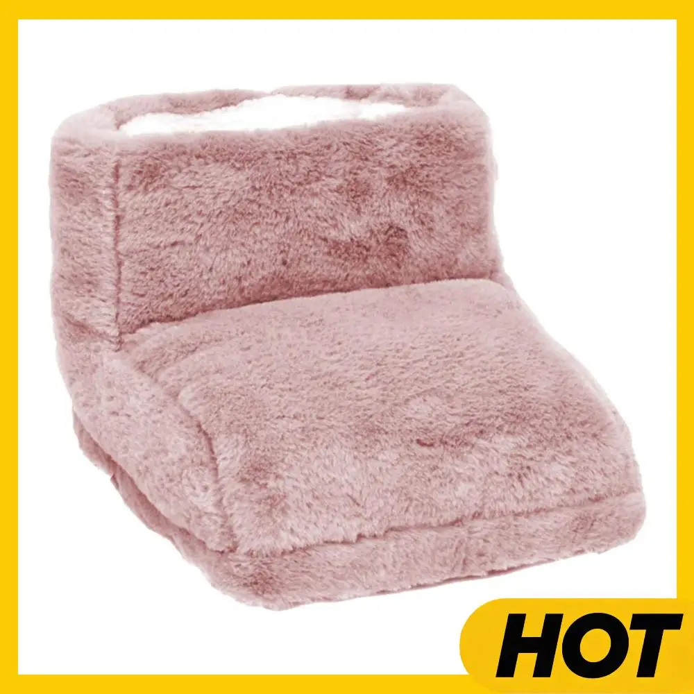 

Electric Foot Warmer USB Charging Foot Stove Double Feet Slippers Washable Feet Warmer Shoe Soft Plush for Home Bedroom Sleeping