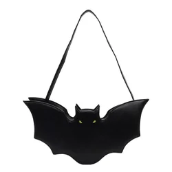 Fashion Funny Women Shoulder Bags Halloween Cool Cute Bat Full of Texture Design Originality Personality Crossbody Armpit Bag