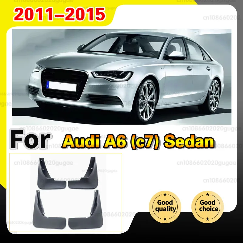 4 PCS Car Mud Flaps for Audi A6 Sedan Saloon Avant C7 2011~2015 Mudguard Splash Guards Fender Mudflaps Auto Accessories