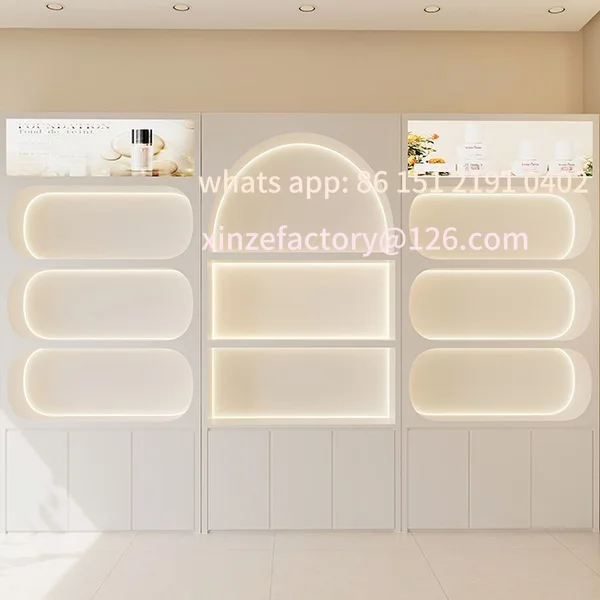 خزانة عرض منتجات صالون التجميل القابلة للتخصيص، خزانة عرض مستحضرات التجميل المخصصة