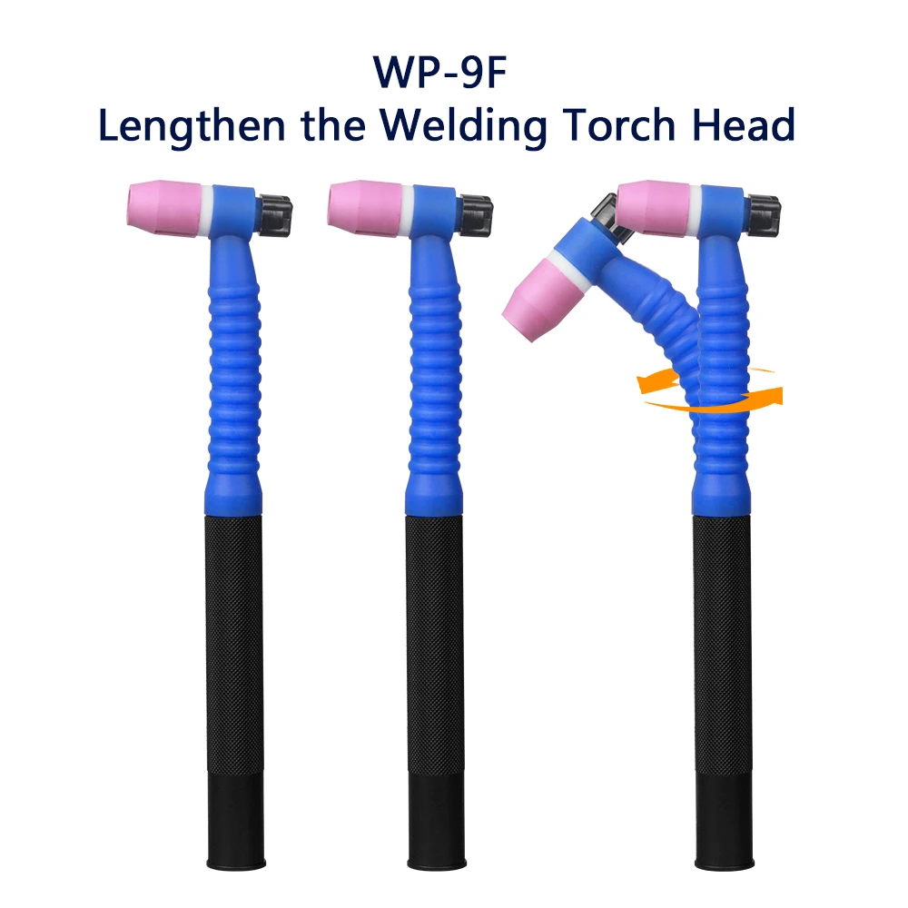 WP-9F WP9F TIG Welding Torch Lengthen Head Tungsten Argon Arc Cooled Welding Gun Head Accessories