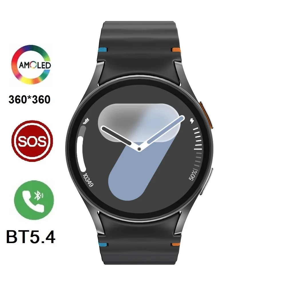 Digital Watch7 Mini AMOLED Bluetooth Call Smartwatch Waterproof Women Girls Men Boy SOS Titanium Alloy Frame 2024 New Clock 1.3