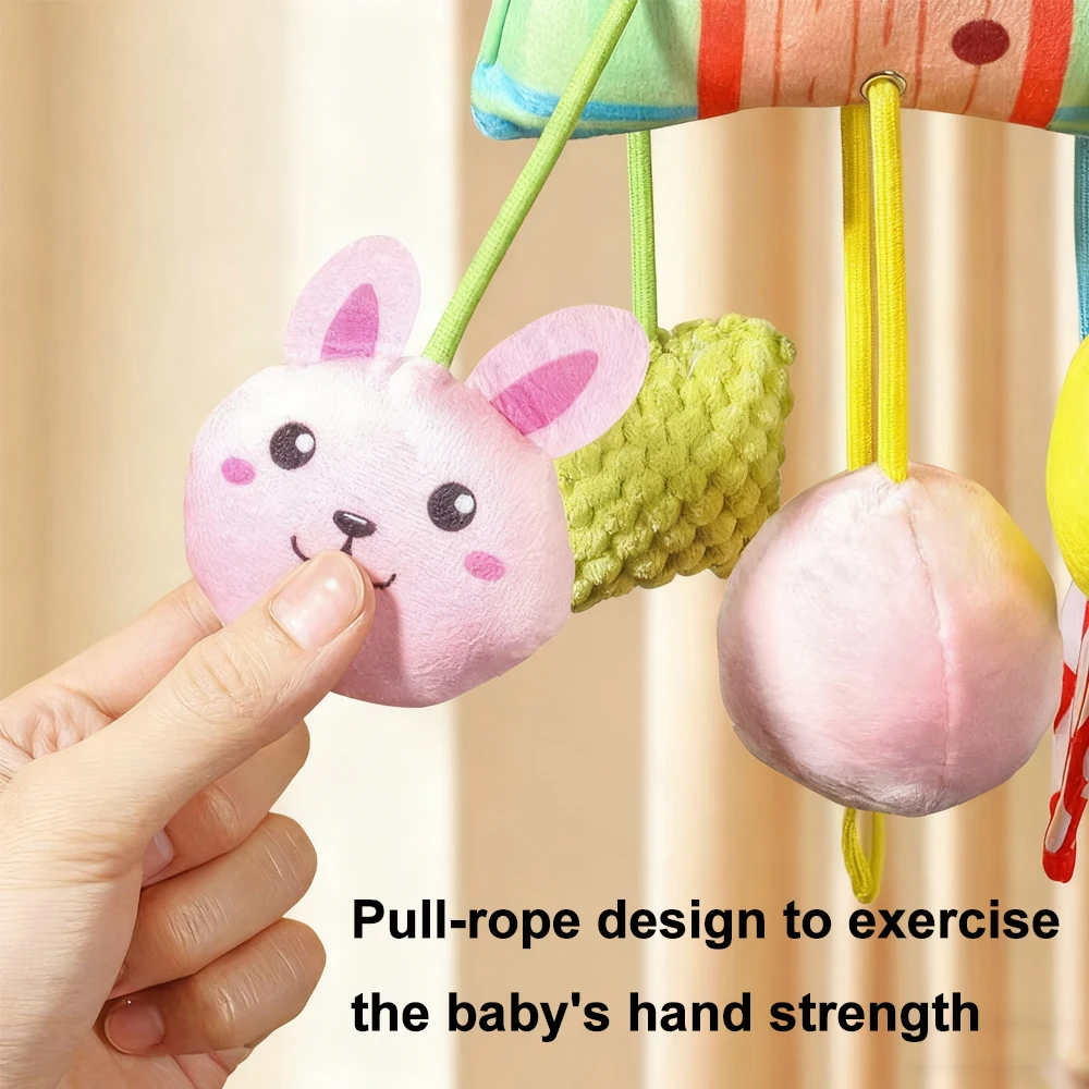 Bett hängender Kordelzug, Jubelspielzeug, Bettglocken-Anhänger, kann geknüpft werden, Kordelzug-Cartoon-Anhänger, Weihnachts- und Geburtstagsgeschenke für Kinder