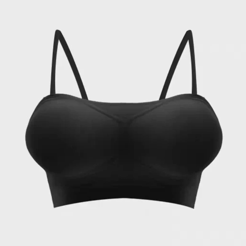 Damen-BH ohne Rücken, mit dicker Polsterung, Push-up-Effekt, sinnliche Unterwäsche für S-XL, ABC, für kleine Oberweiten, unsichtbarer, tief ausgeschnittener BH, unverzichtbar für Strandurlaub.