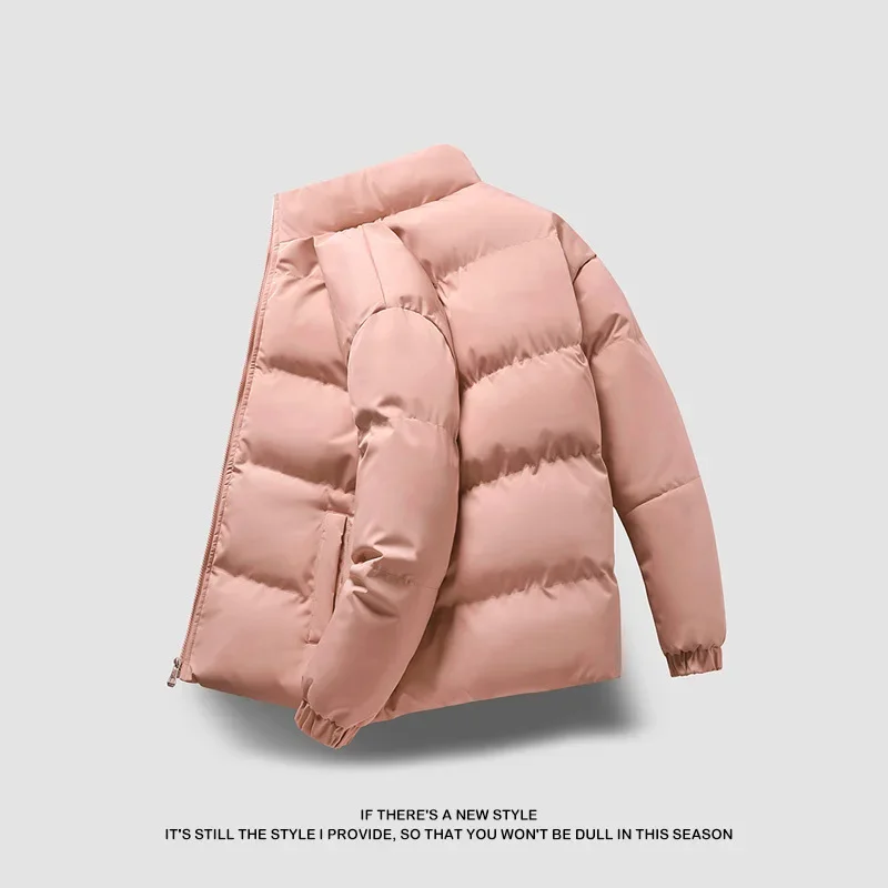 البوب جديد الشتاء الرجال سترة قطن معطف القطن عادية الرجال أسفل سترة سترة منفوخة الوقوف طوق ملابس للرجال #5