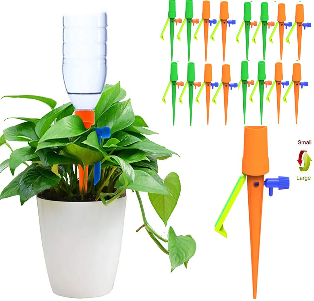 

6/4/2/1Pcs Auto Drip Irrigation System Automatic Watering Dripper Spike Garden Plants Flower Indoor Outdoor Dripper Waterer Tool