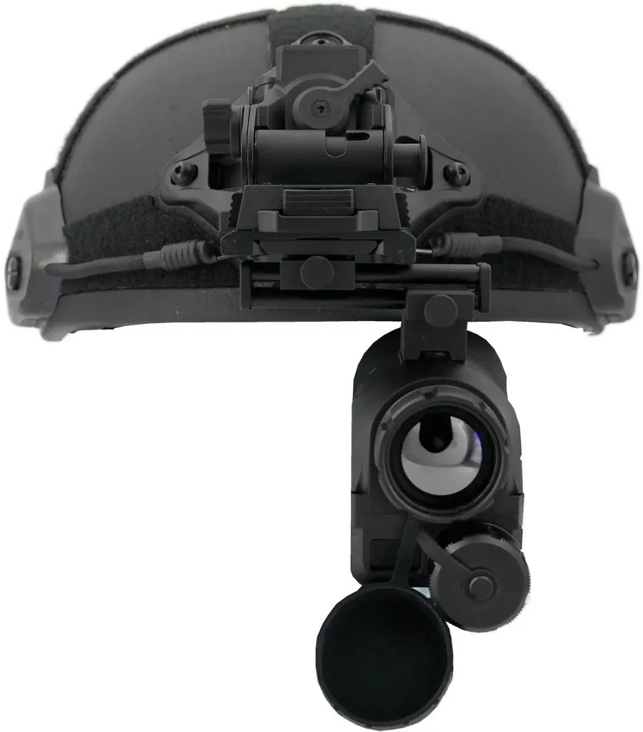 กล้องมองกลางคืนแบบพกพา ความละเอียด 640x512 แบบมองภาพความร้อน อินฟราเรด ใช้ได้ทั้งแบบมือถือหรือติดหมวก