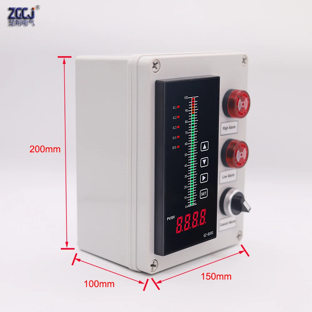 1m 2m 3m 5m 1 set water level alarm device touch button controller high level alarm and low level alarm with water level sensor