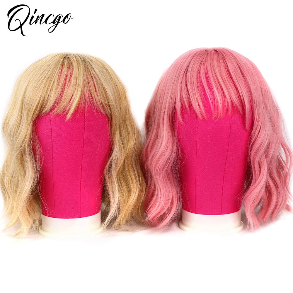 Rainbow Colorful Training Mannequin Head Canvas Block Head Wig Stand Weft/Wig Display Styling Mannequin Head Manikin Head