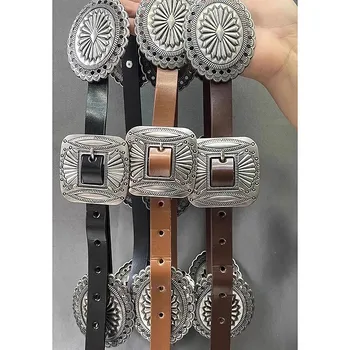 Frauen Mode Vintage Echtem Leder Korsett Weibliche Kummerbund Mantel Bund Kleid Decration Breiten Gürtel J112