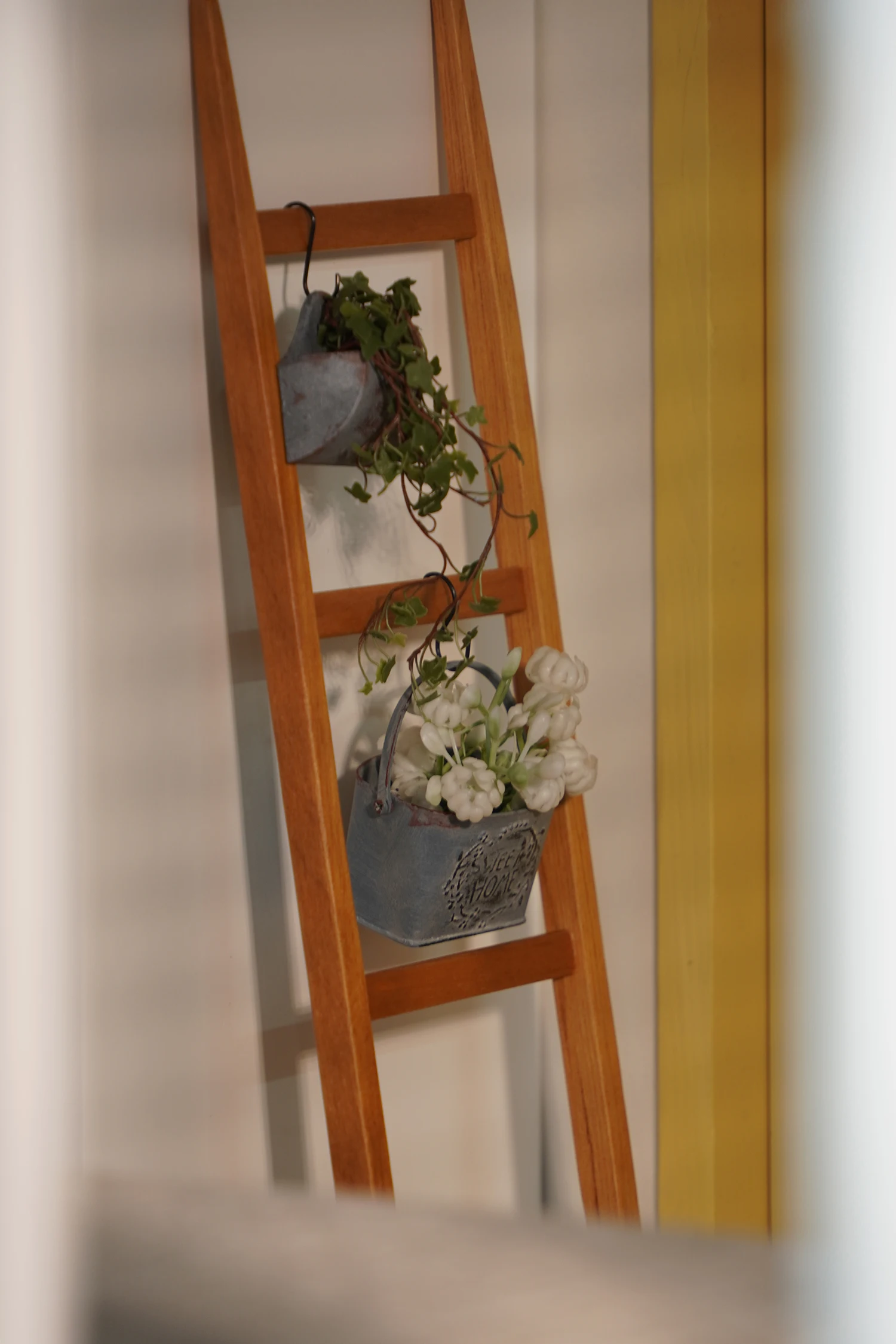 1/6 bjd ob11 أثاث بيت الدمية المصغر نموذج صغير رف مناشف الحائط/رف الزهور