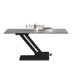 Xl Lifting Coffee Table Changing Dining Table Dual-Use Multi-Functional  Minimalist Stone Plate Dining Table