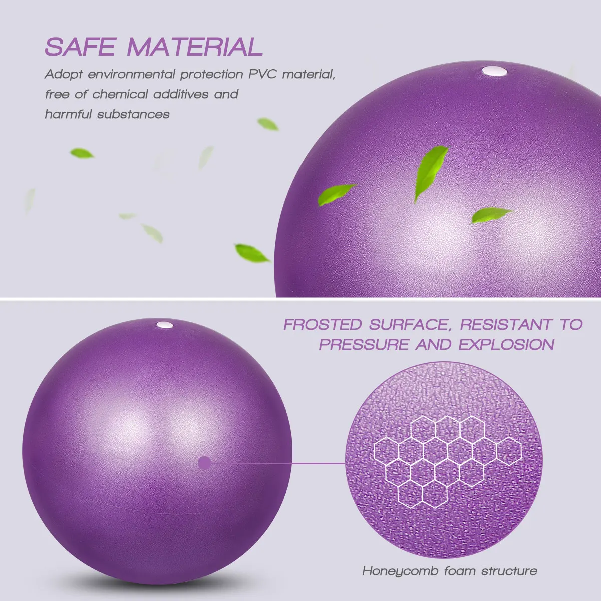 

Mini 25Cm Purple Exercise Ball Yoga Fitness Stability Core Strengthening Abdominal Shoulder Rehabilitation Home Workout