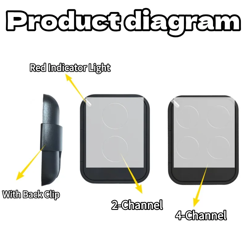 Garage Door Remote Control 433.92MHz Rolling Code For FL02RE FL04RE Wireless Handheld Control 433mhz Garage Door Opener