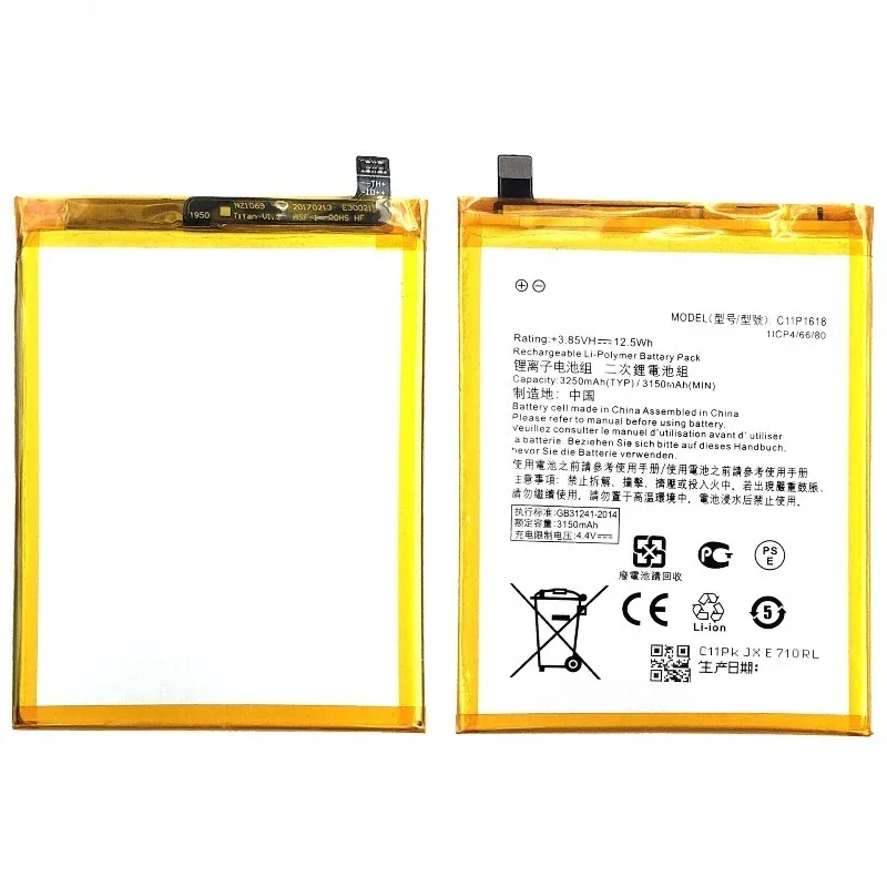 C11P1618 for ASUS Zenfone 4/5Q ZE554KL/5 SELFIE/ZC600KL Mobile Phone Battery High Quality  Replacement Bateria Grade A Cel