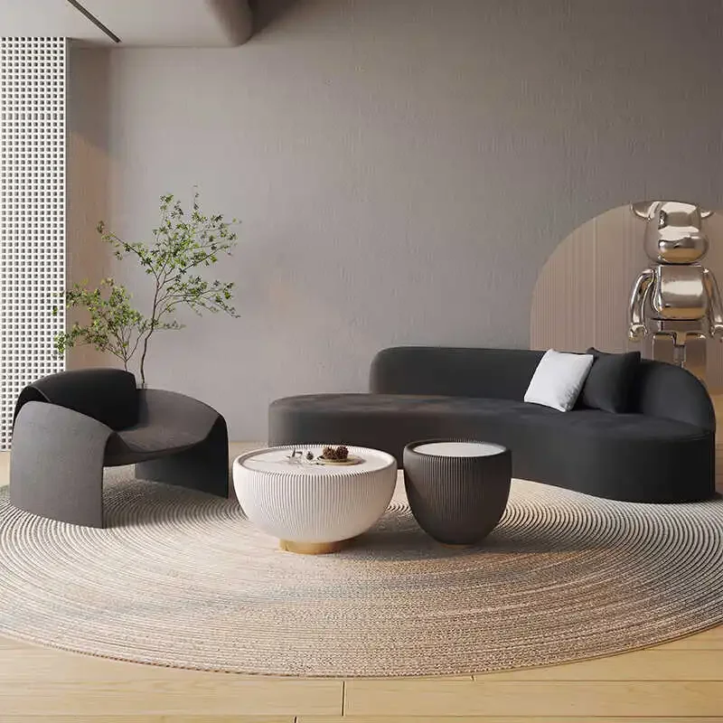 

Curved special-shaped sofa Small apartment clothing store Beauty salon Office Hotel lobby Rest area Reception negotiation