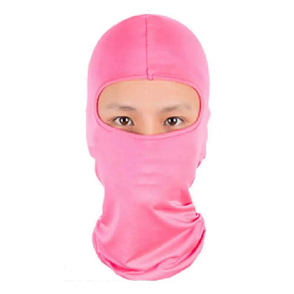 Cycling Balaclava Sport Outdoor Ski Women Men Full Face Neck Mask Solid Color Full Face Cover Climbing Fishing Skating Hat