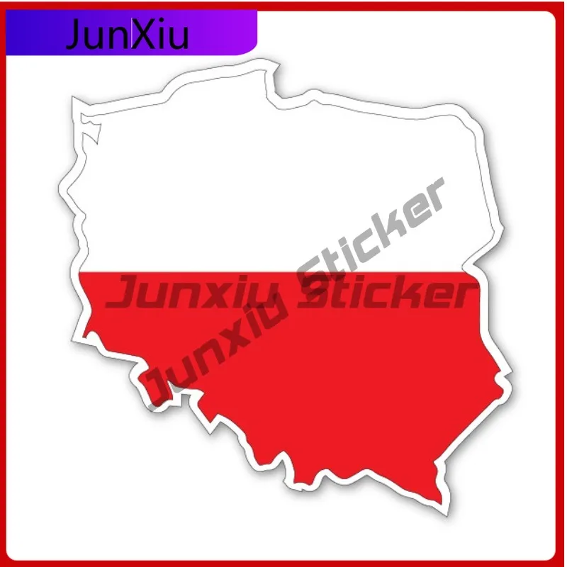 

POLAND MAP SILHOUETTE Anime Boat Waterproof Vinyl FLAG VINYL CAR VAN IPAD LAPTOP STICKER Waterproof Cute Waterproof Trendy