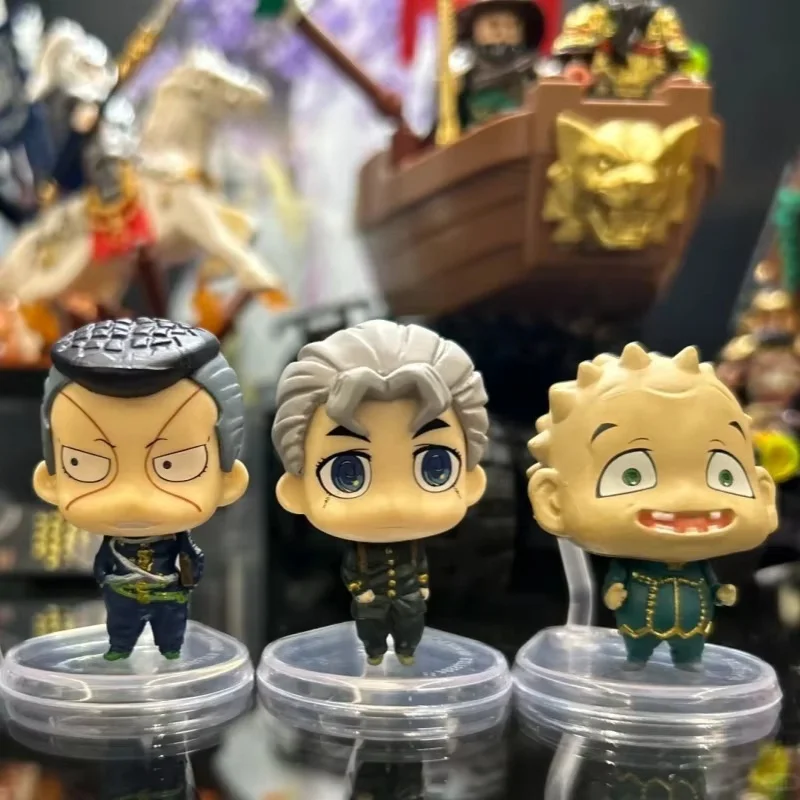 

Bandai Jojo Bizarre Adventure 3 Mini Character Doll Series Gashapon Anime Character Figure Collectible Desktop Ornament Toy Gift