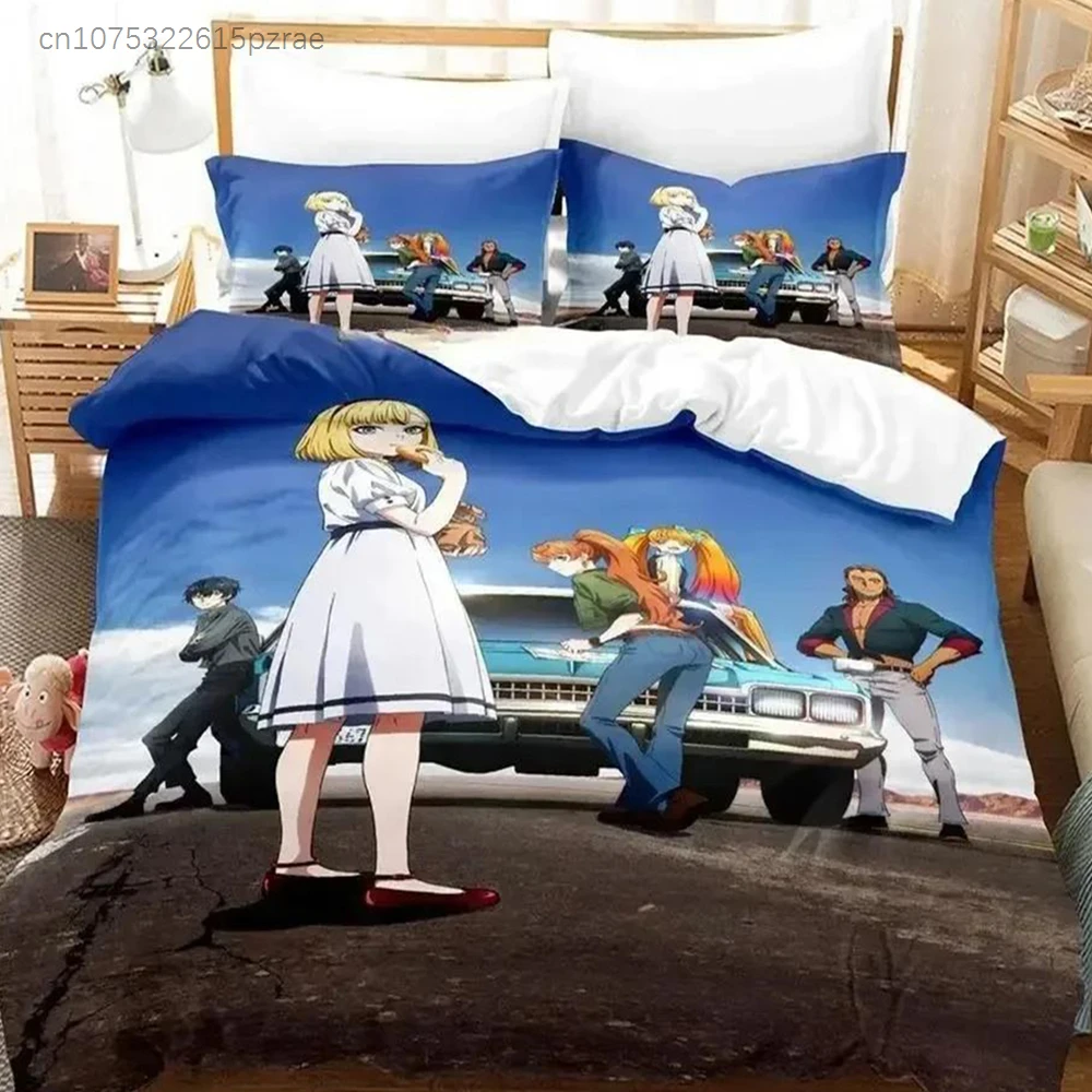 2024 Cute Deji Meets Girl Bedding Set Printed Bed Set With Pillowcase Bed Duvet Cover Soft Queen King Size Bedclothes Home