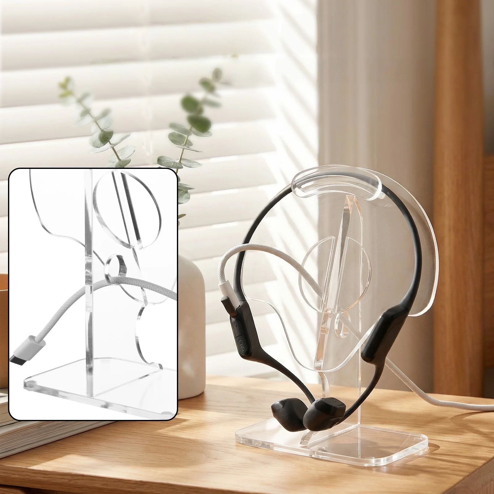 

For Shokz OpenRun Pro 2 Headphone Stand Headset Hanger Desktop Display for OpenRun Air OpenSwim Pro OpenRun Pro
