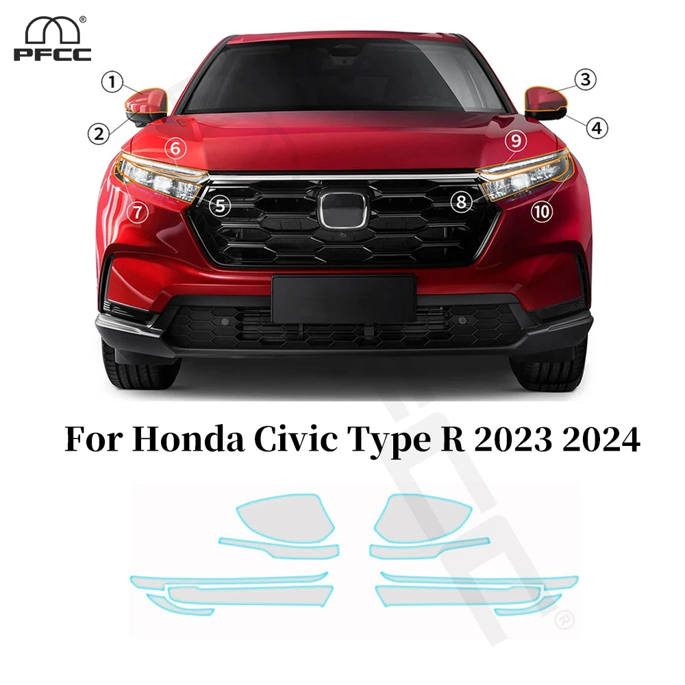 

For HONDA CRV CR-V 2023-2025 Car Headlight Rearview Door Extended Anti-scratch TPU Paint Protection Film Pre-cut PPF Clear Bra