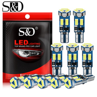 6pcs T5 led 12V W3W W1.2W 17 37 73 74 Bulbs Auto LED Lamp Car Dashboard Instrument Light Bulb Warning Indicator