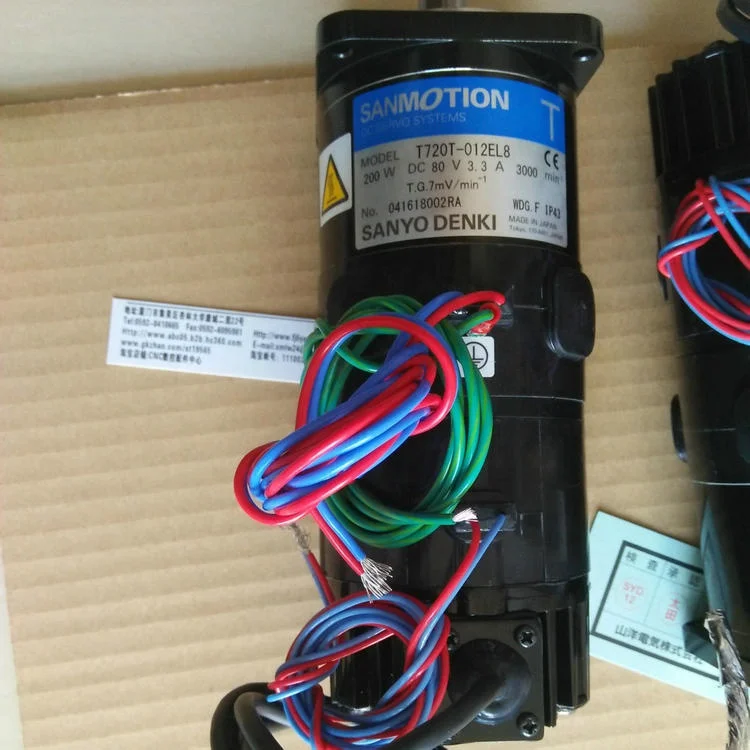 Original SANYO DENKI SANYODENKI DC Servo Motor T730-252E 300W DC 75V for AGIE CHARMILLES EDM Machine