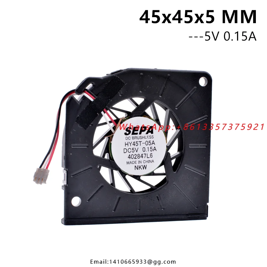 HY45T-05A 4.5cm 4505 5V 0.15A 45x45x5MM Laptop Blower Fan  Fluid Bearing Notebook Cooling Fan
